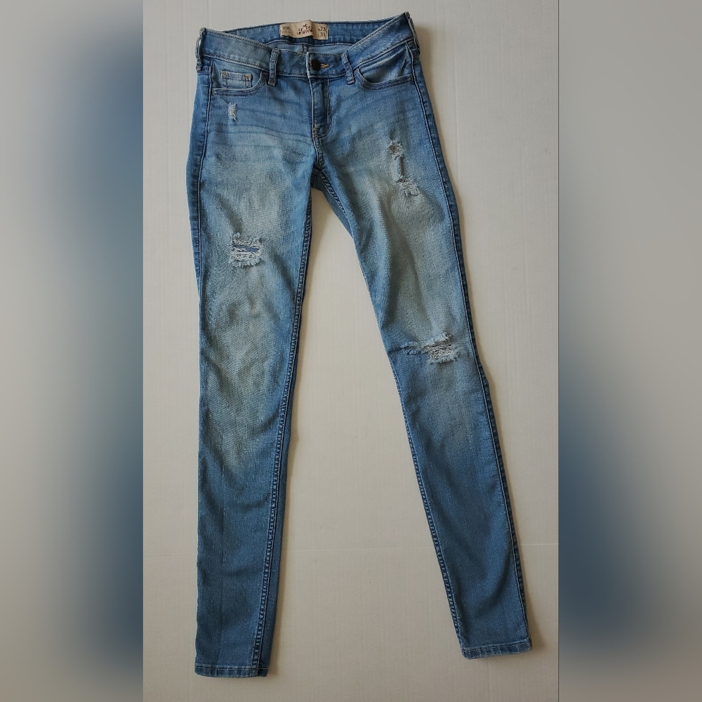 Hollister Women's Super Skinny Light Blue  Jeans Sz 00R